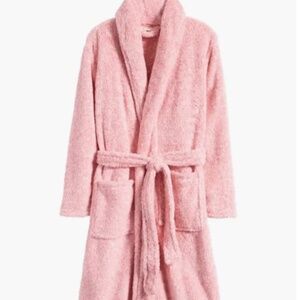 Papinelle Cozy Plush Mid Length Robe Strawberry Sz S/M